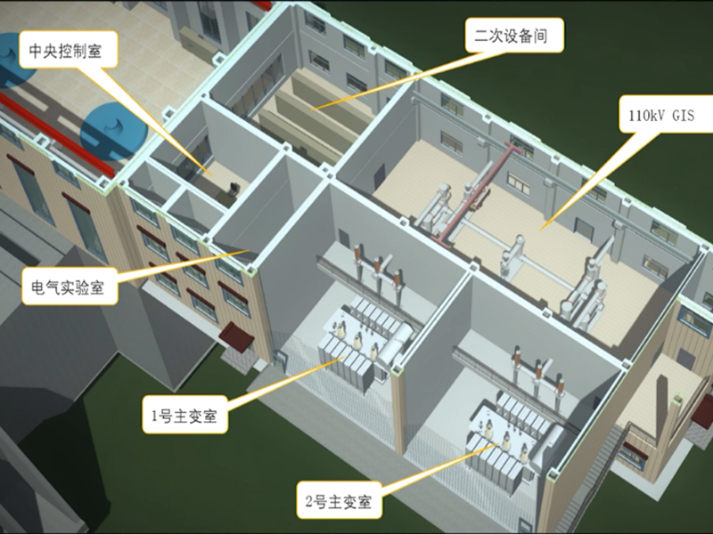 西藏湘河水利樞紐工程2-基于設(shè)備模型的基本參數(shù)，設(shè)備包含的各部分構(gòu)件，整體組裝后再進(jìn)行其他屬性的添加（如電壓等級(jí)、類型、單位等）。之后可以通過(guò)設(shè)備布置，測(cè)試參數(shù)化設(shè)置是否有效